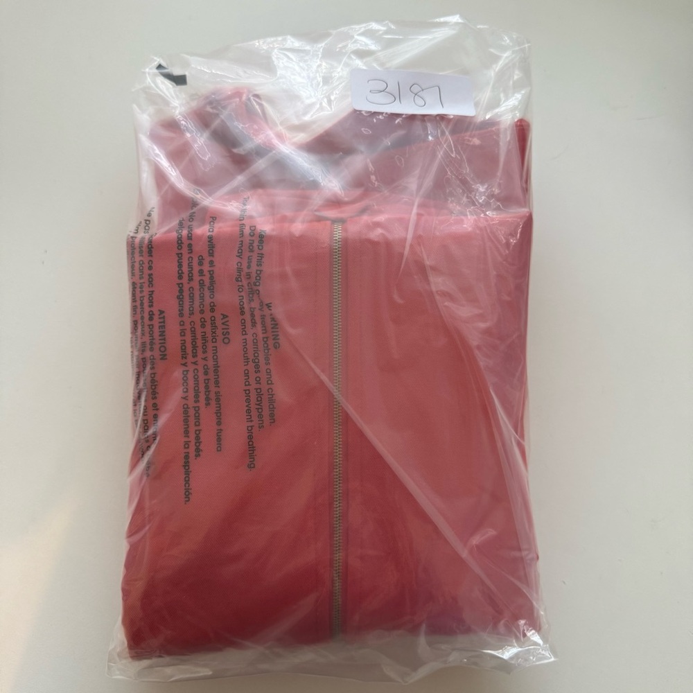 St John Sport Orange Coral Cotton Stretch Zipup Jacket Large 90’s Rare! - Picture 13 of 13